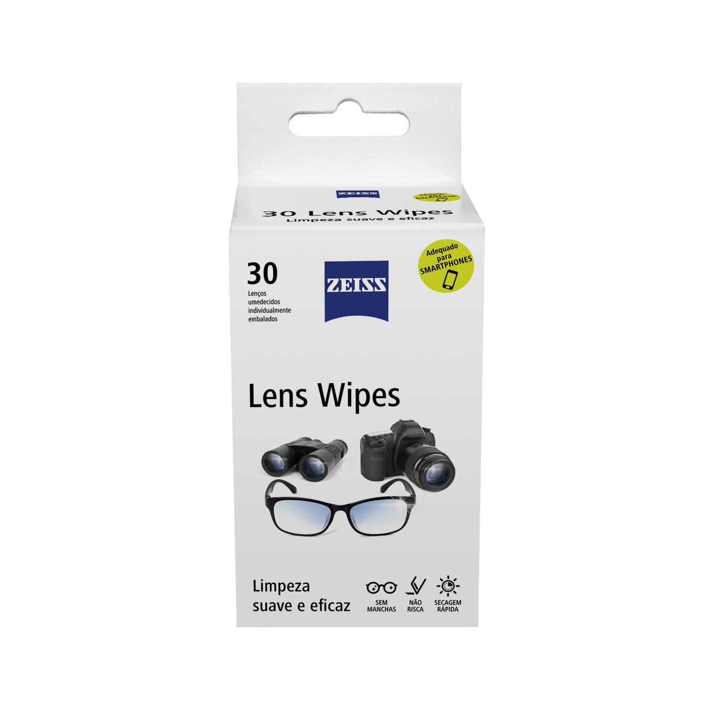 Lenços de limpeza de lentes ZEISS - 30 unidades