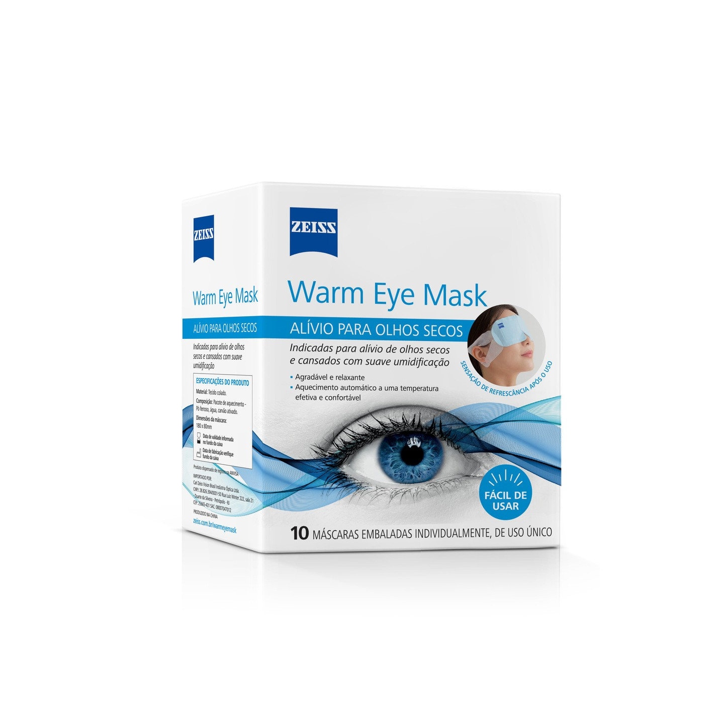 ZEISS Warm Eye Mask - 10 unidades