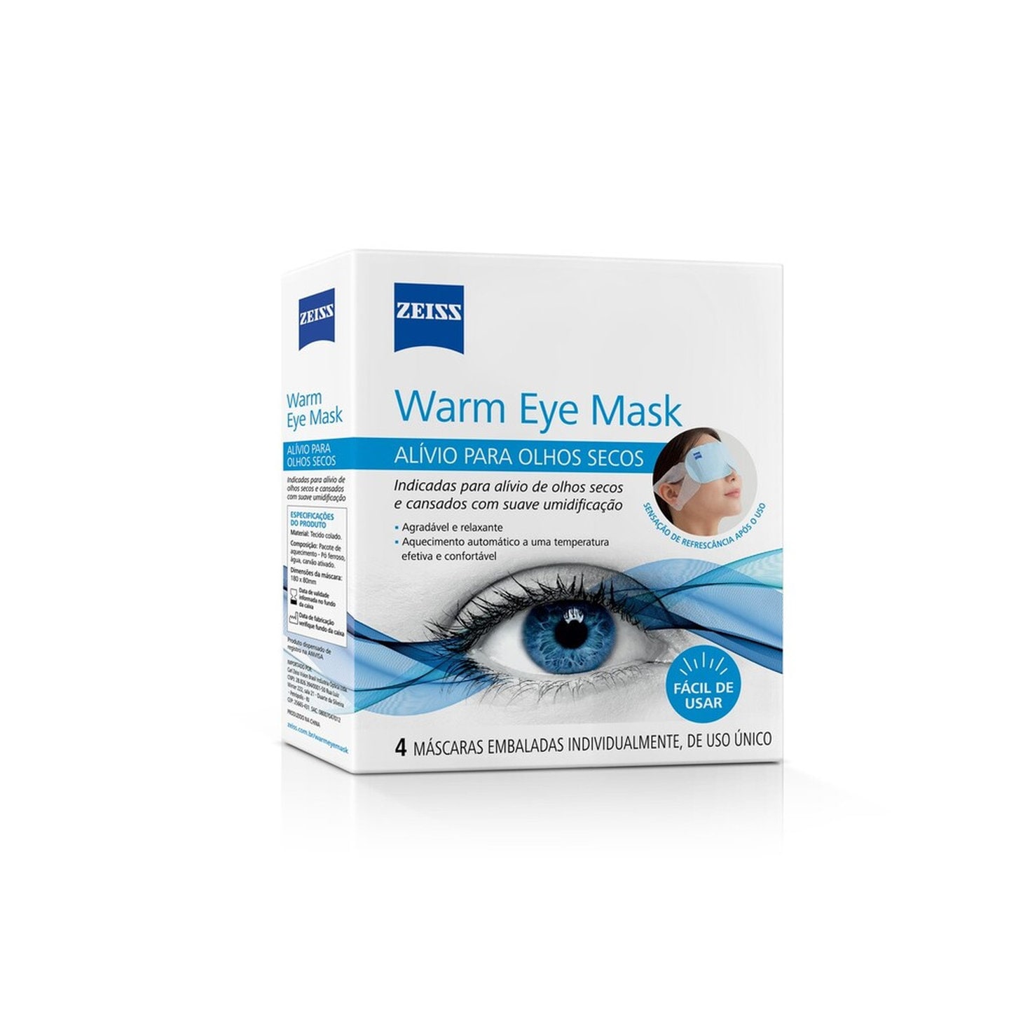 ZEISS Warm Eye Mask - 4 unidades